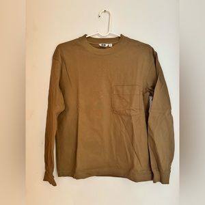 Uniqlo Black Pocket Long Sleeve T-Shirt — XXS